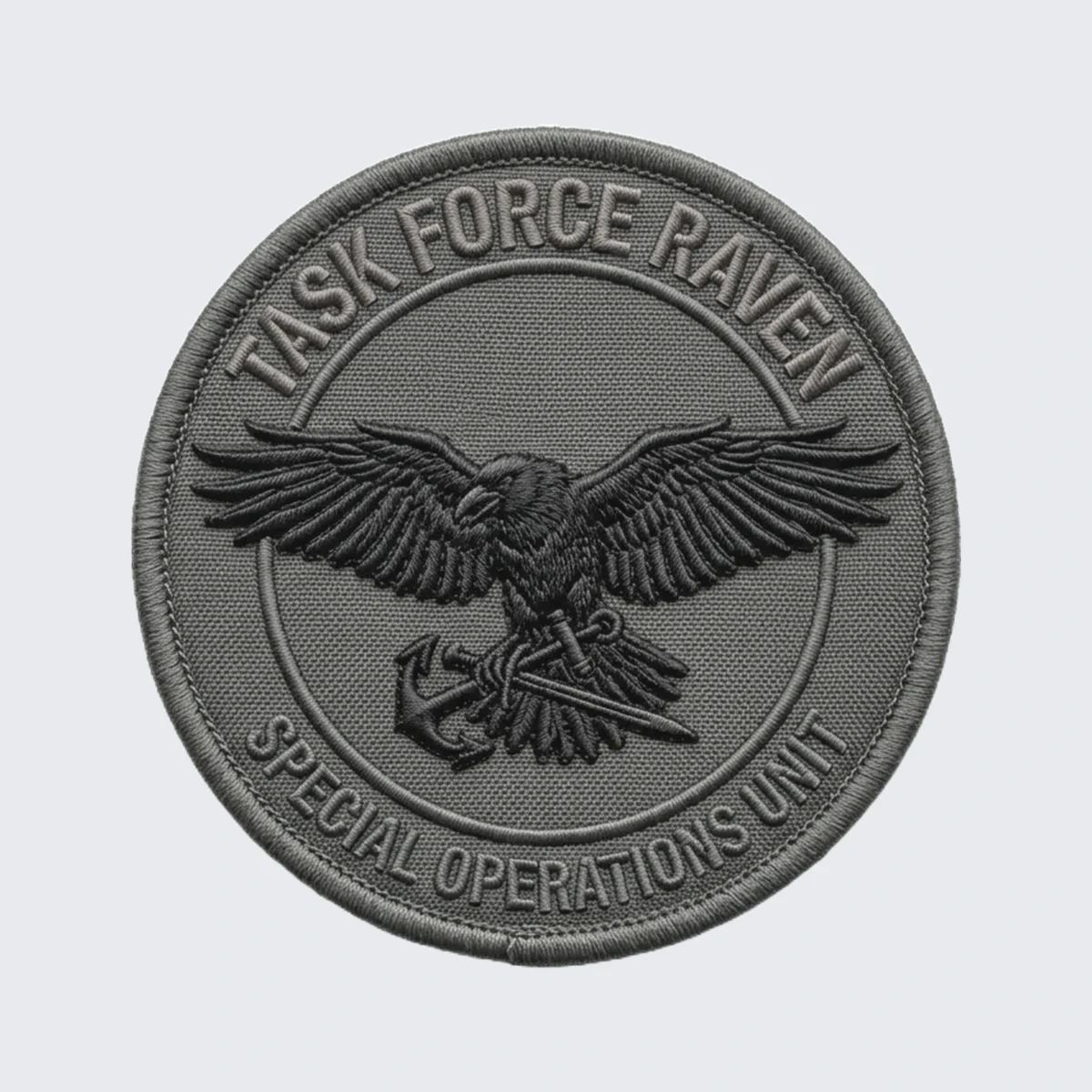 Flat design before 3D embroidered patch production