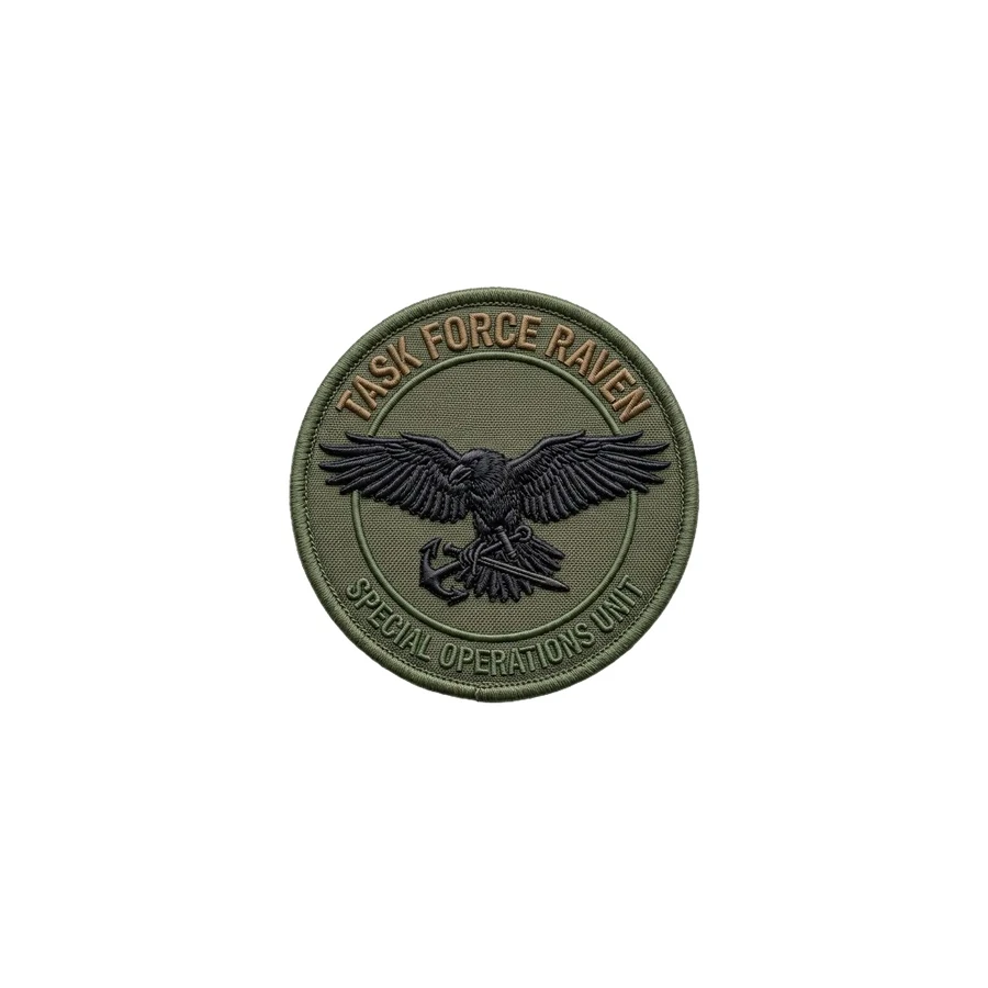 Custom raised embroidered crest patch