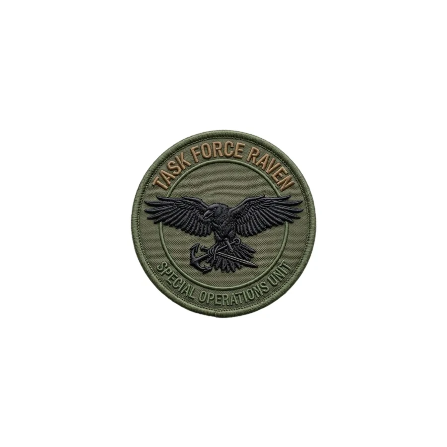 Custom raised embroidered crest patch