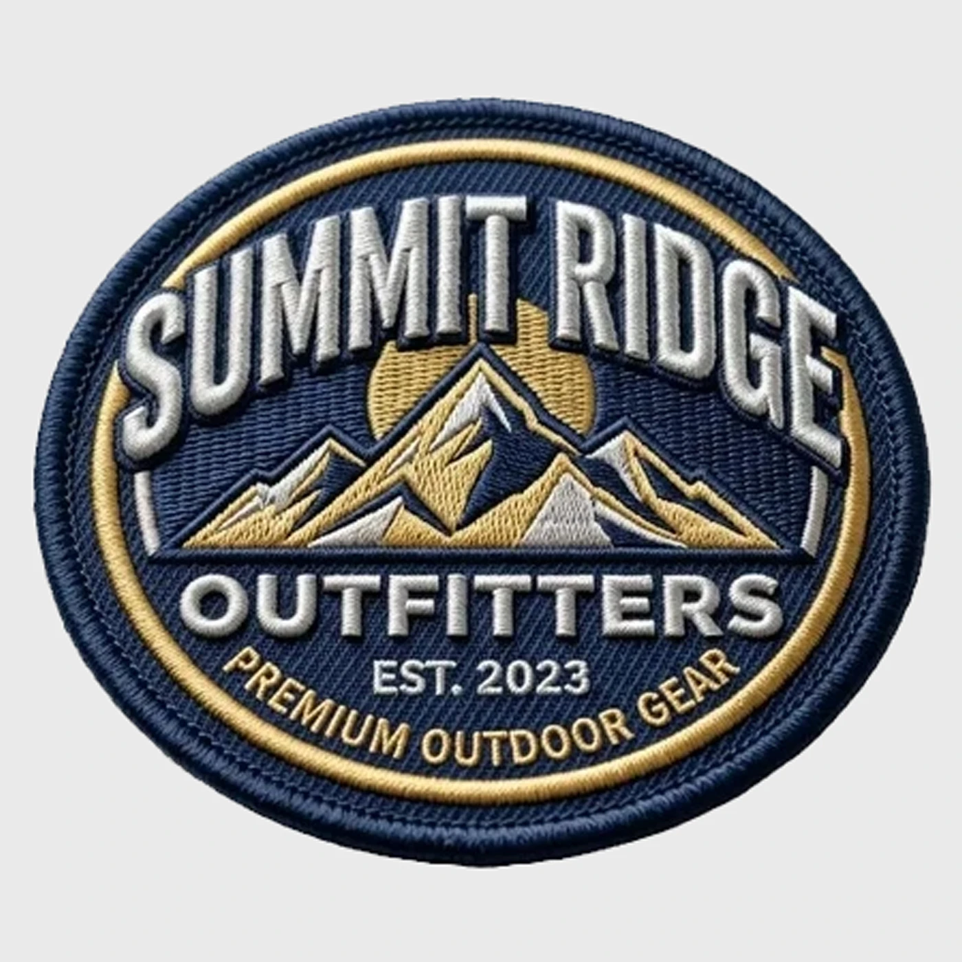 Custom raised embroidered outfitters patch