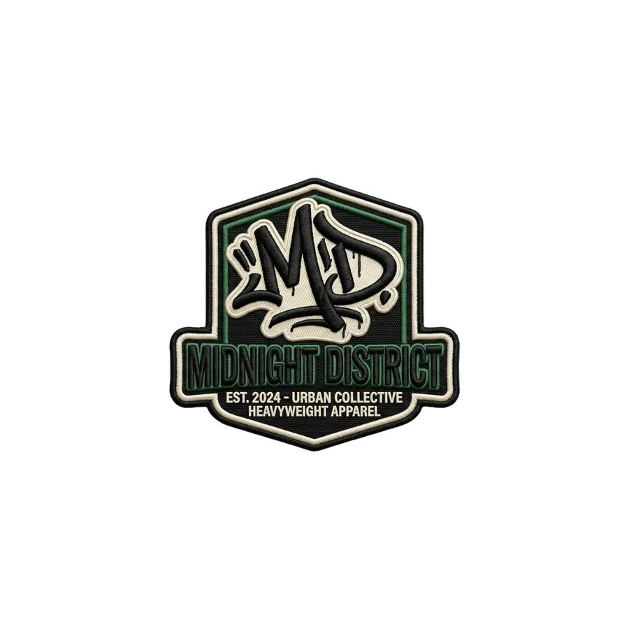 Custom raised embroidered horse-and-rider patch