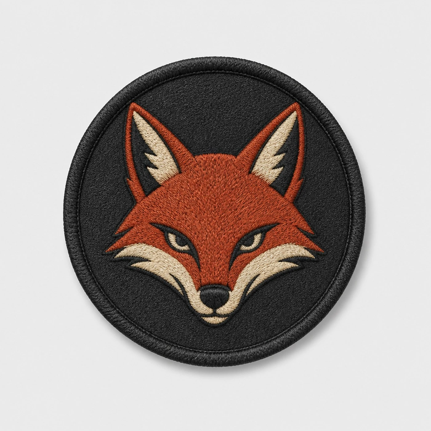 Custom embroidered fox patch