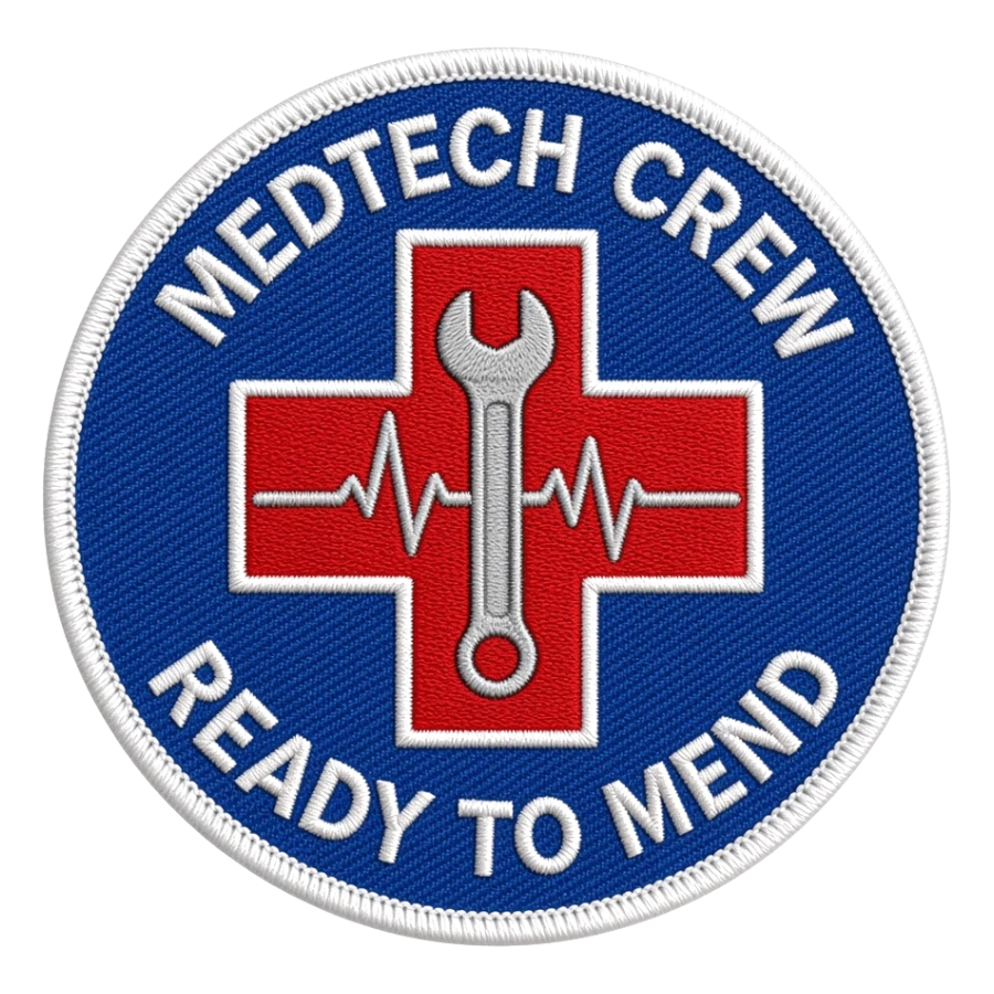 Custom embroidered patch for Medical, Wellness & Technical Repairs