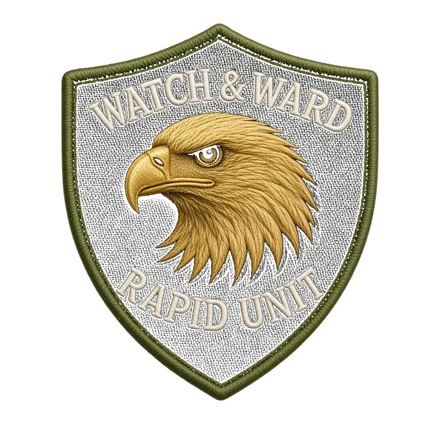 Custom embroidered patch for Military, Law Enforcement & First Responders