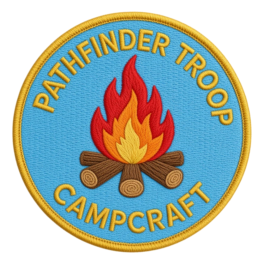 Custom embroidered patch for Youth Organizations, Clubs & Scouting