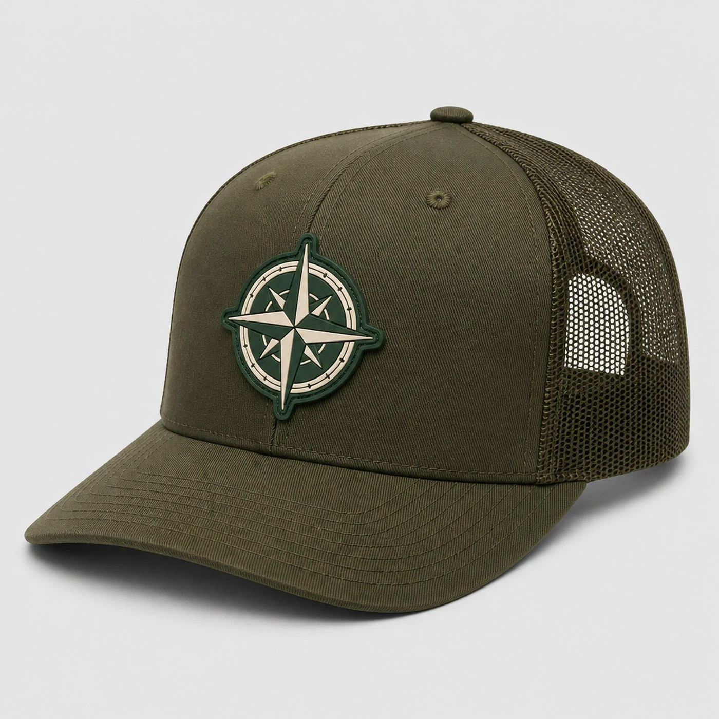 Custom trucker hat with PVC patch