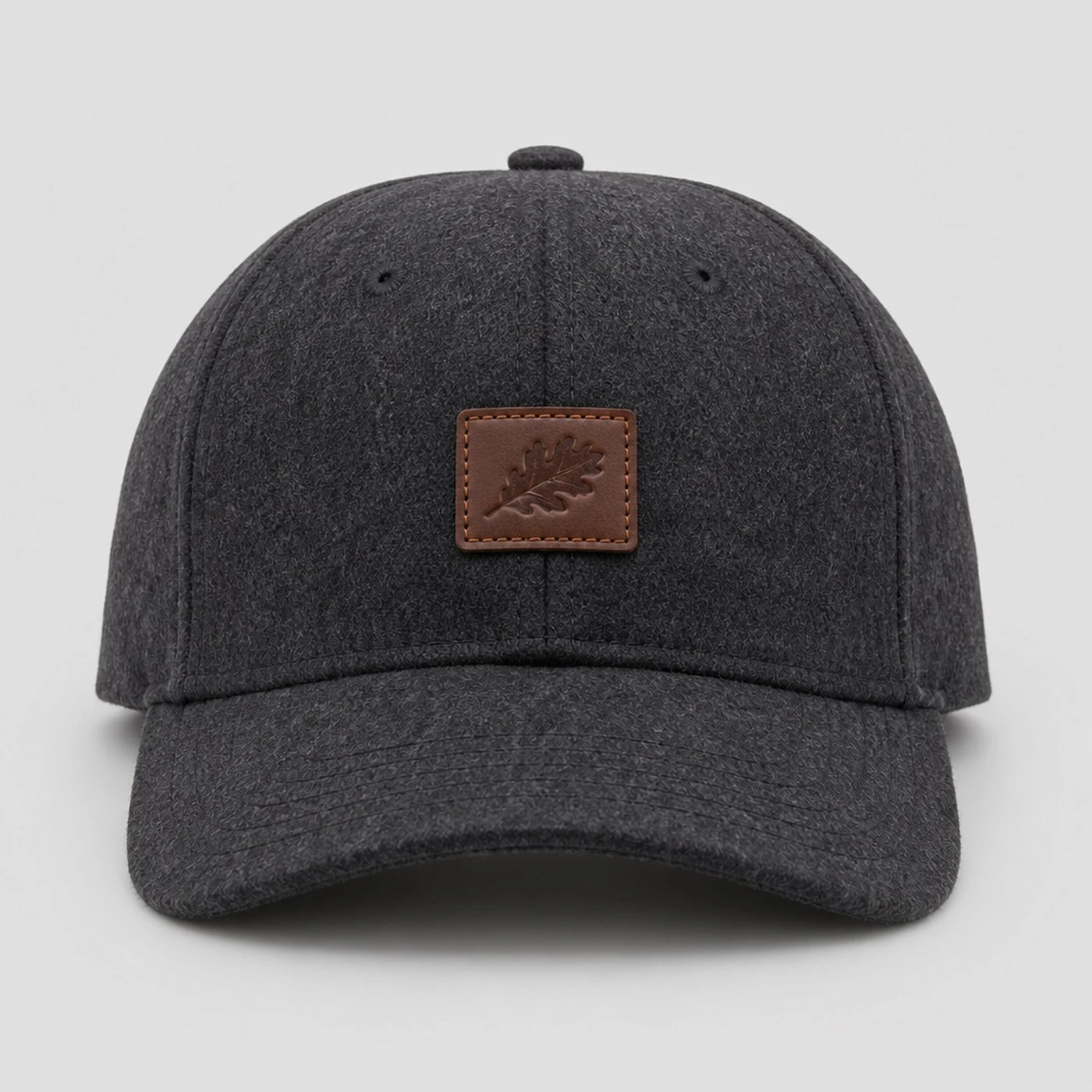 Custom cap with leather patch