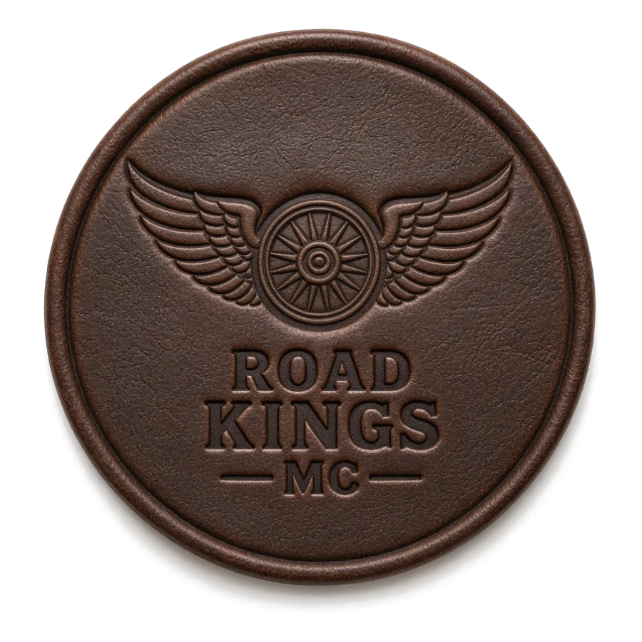 Custom leather patch for Automotive, Motorcycle & Biker Clubs