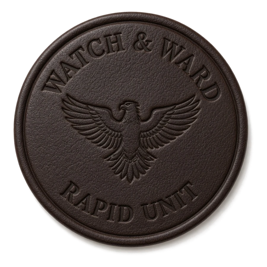 Custom leather patch for Military, Law Enforcement & First Responders