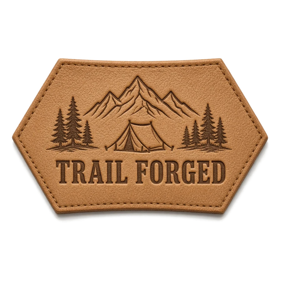 Custom leather patch for Outdoor, Camping & Adventure Gear