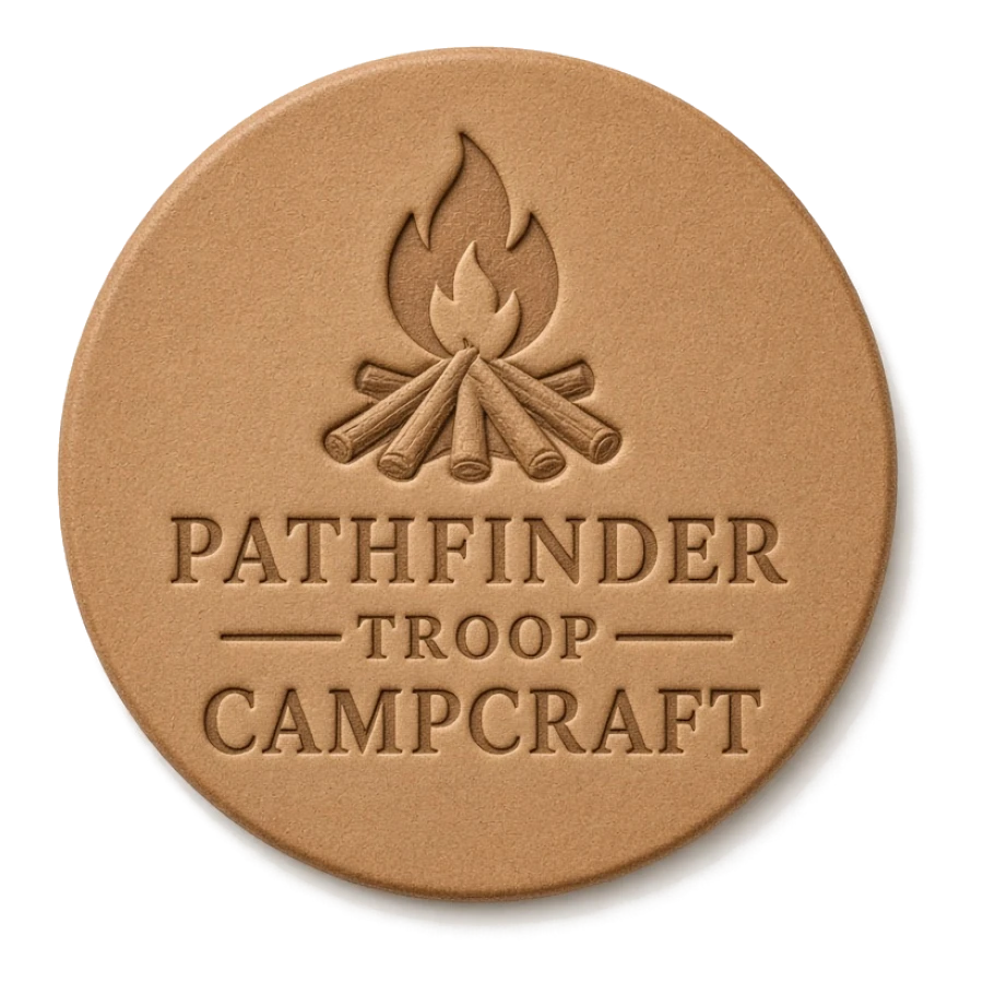Custom leather patch for Youth Organizations, Clubs & Scouting