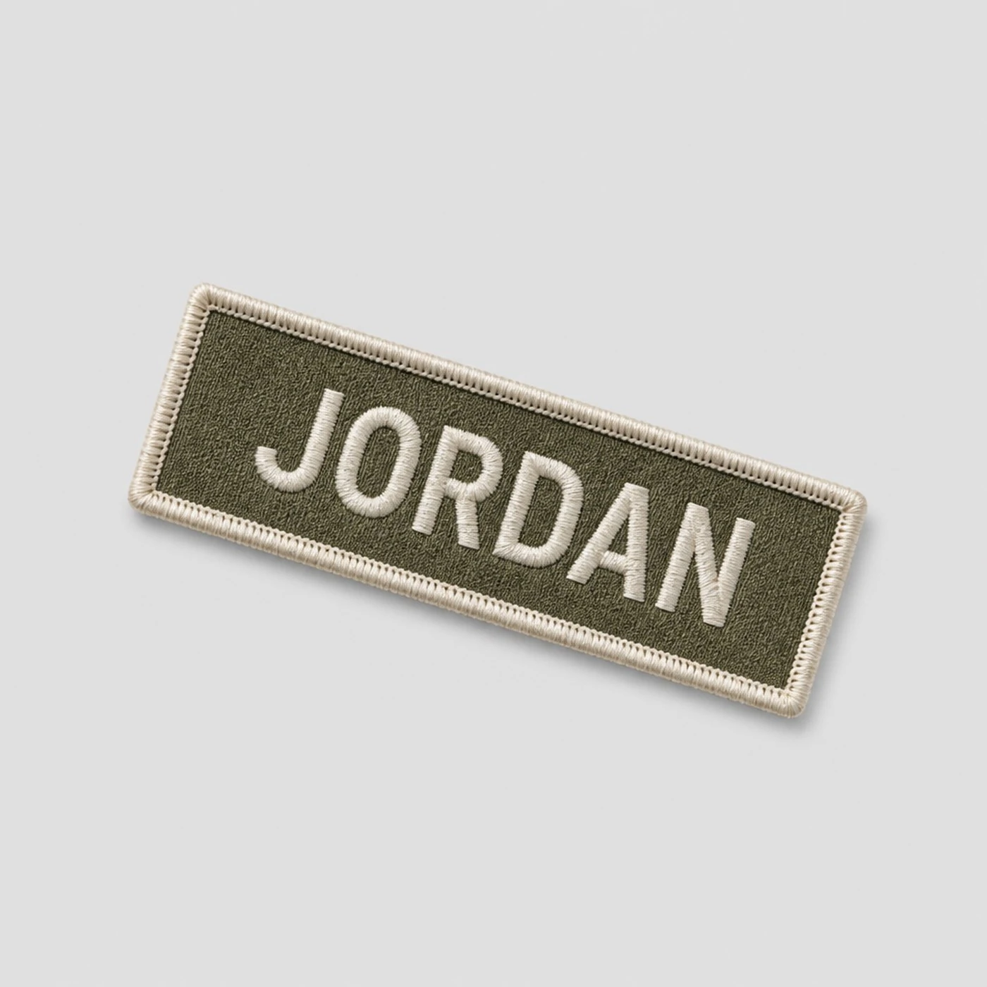 Custom embroidered name tape
