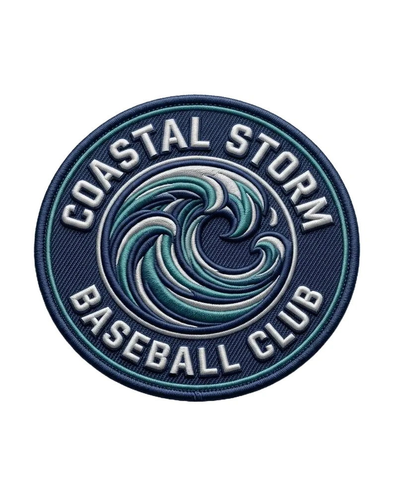 Custom 3D embroidered patch sample 1