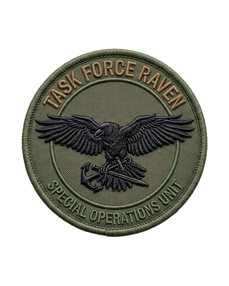 Custom 3D embroidered patch sample 2