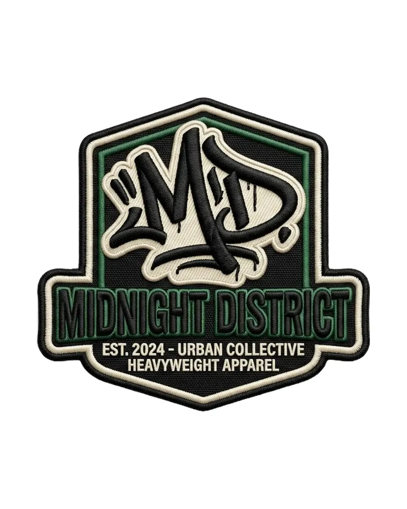 Custom 3D embroidered patch sample 10