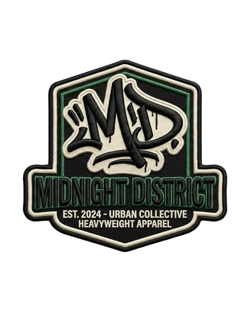 Custom 3D embroidered patch sample 4