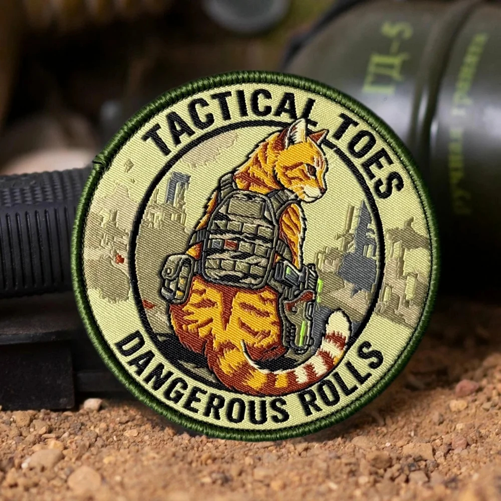 Custom woven tactical cat patch