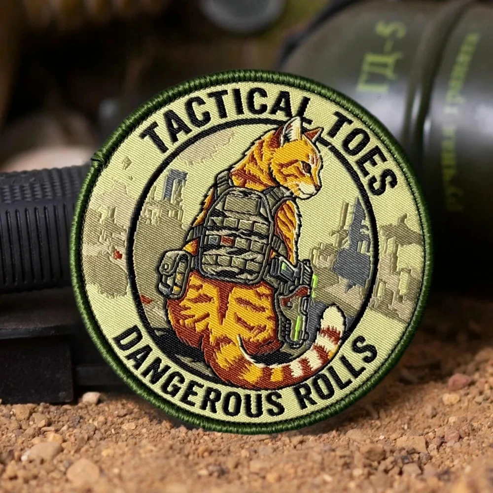 Custom woven tactical cat patch
