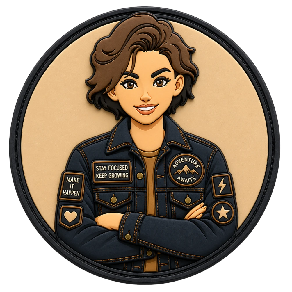 Finished waterproof custom PVC patch
