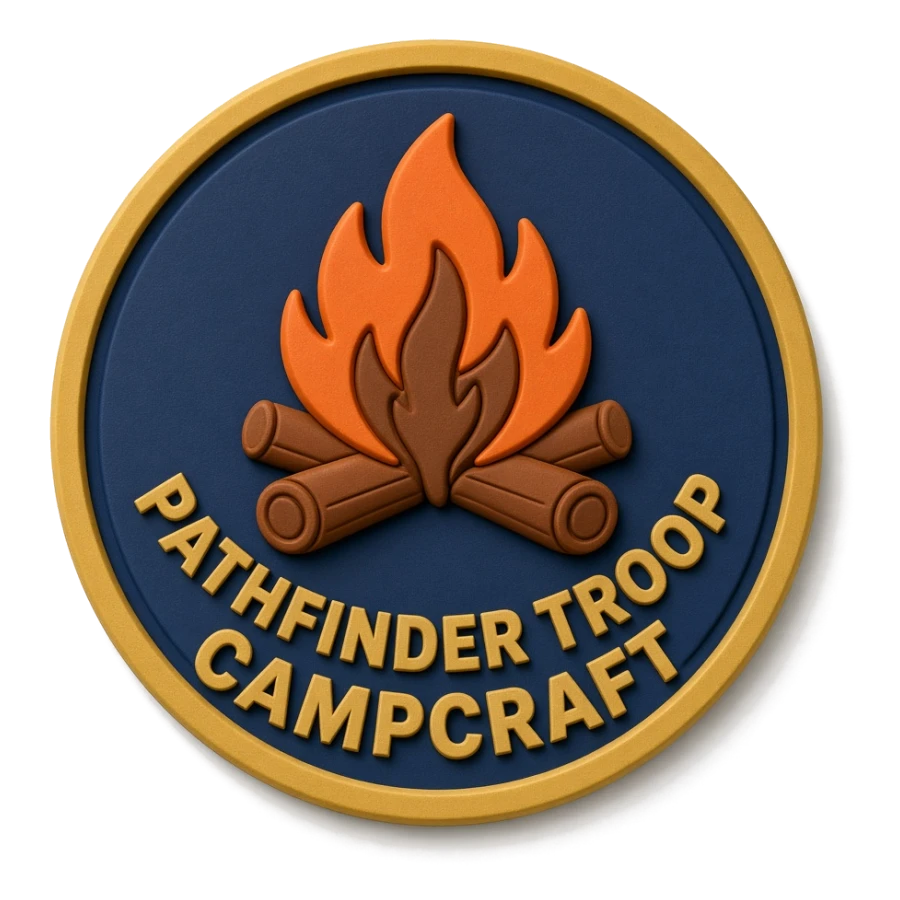 Custom PVC patch for Youth Organizations, Clubs & Scouting