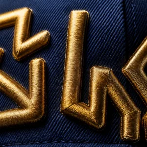 Raised 3D embroidered custom patch sample