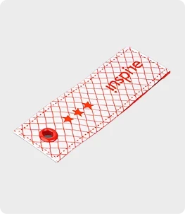Custom woven luggage tag