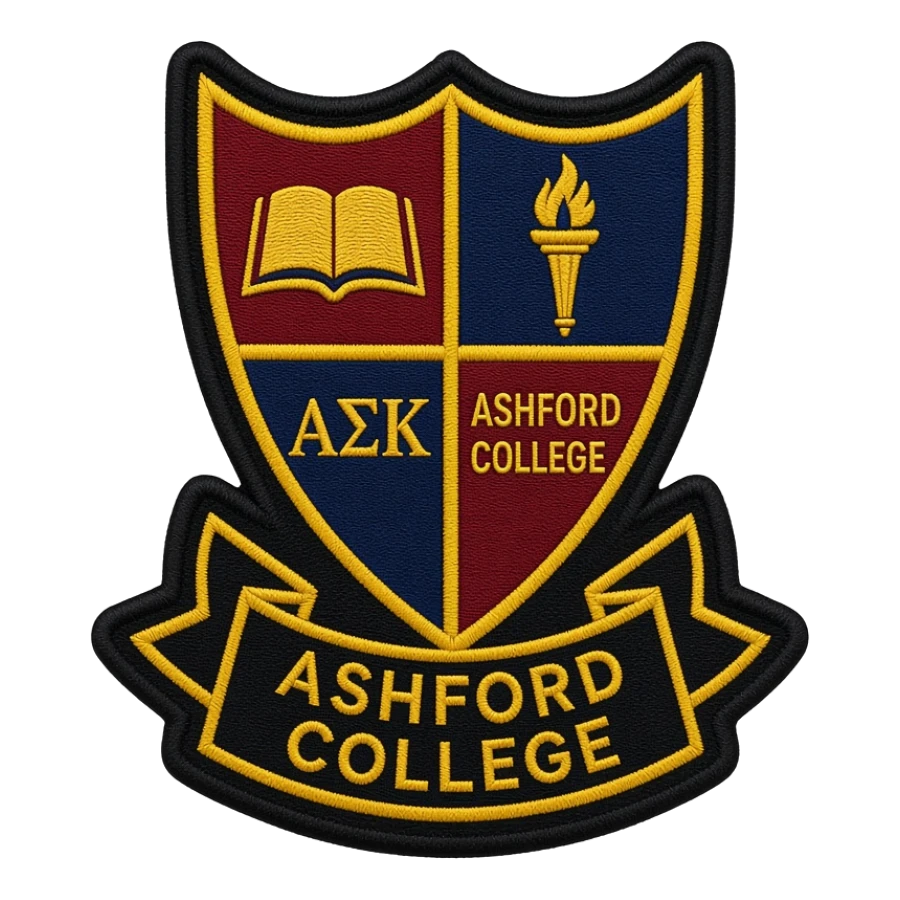 Custom woven patch for Schools, Universities & Greek Life