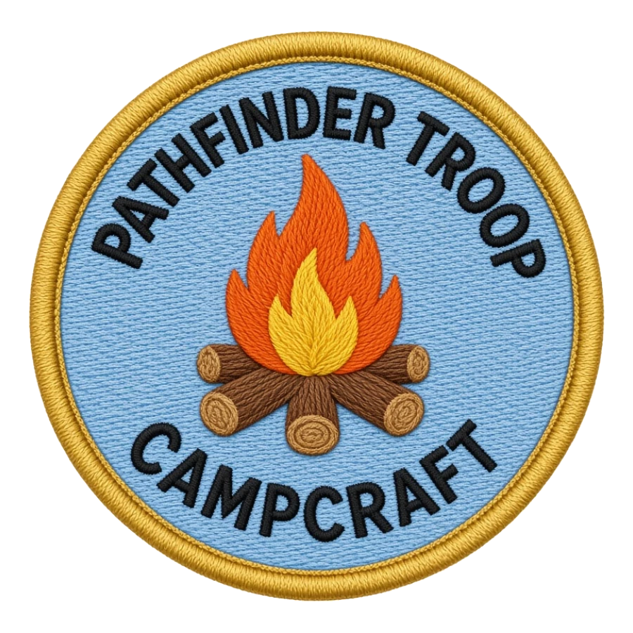 Custom woven patch for Youth Organizations, Clubs & Scouting